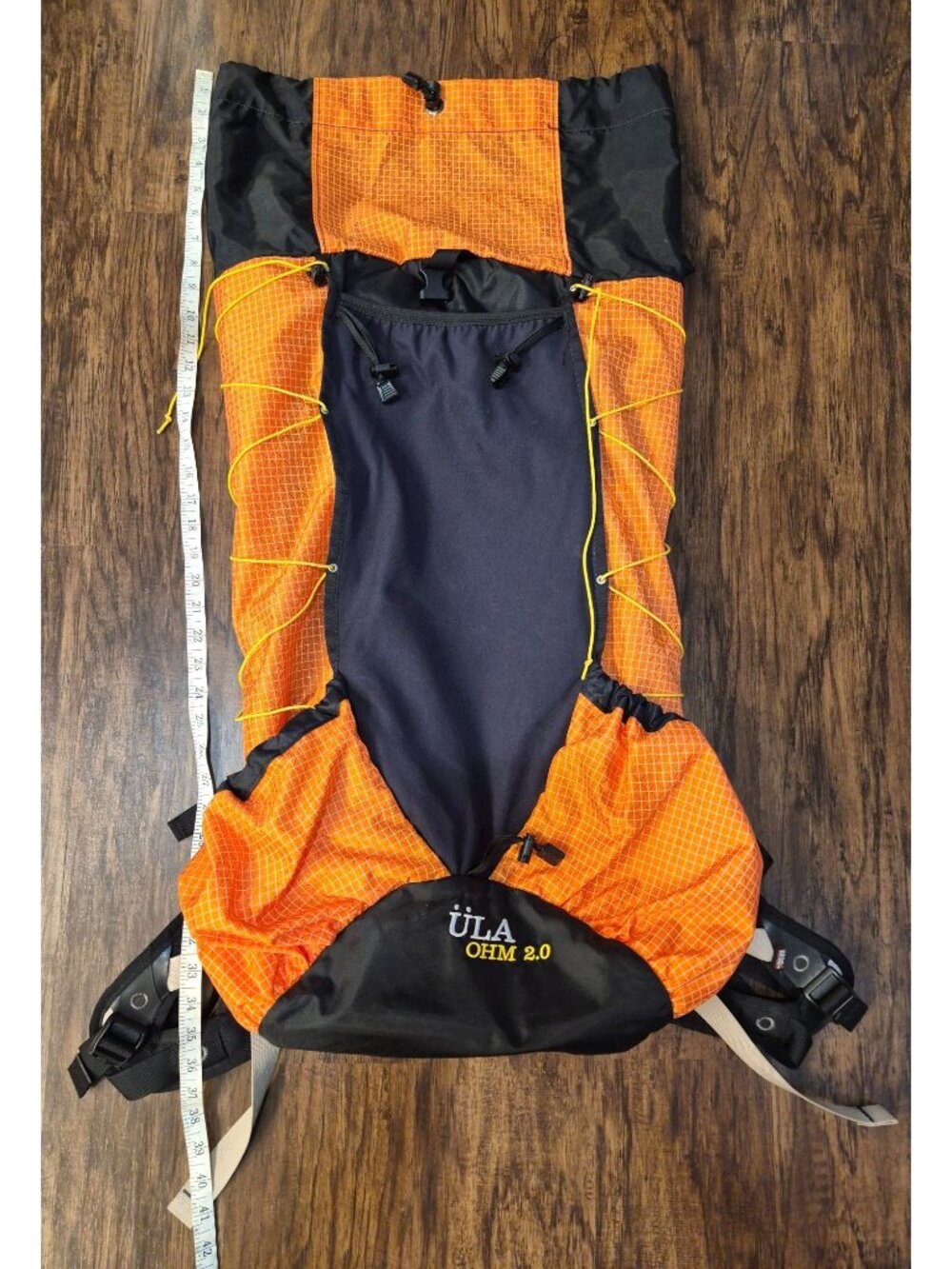 ULA OHM 2.0 Ultralight Hiking Backpack Orange and Black